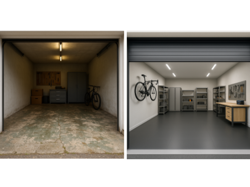 Lose verlegbare Garagen - Fliesen